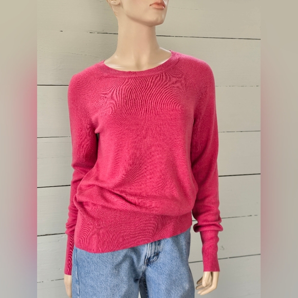 Mossimo Pink Pullover Loose Fit Sweater Women's Size Med - Picture 2 of 6